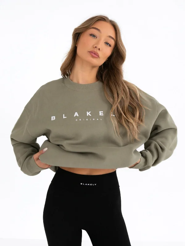 Can't Miss Composure Oversized Sweater - Olive