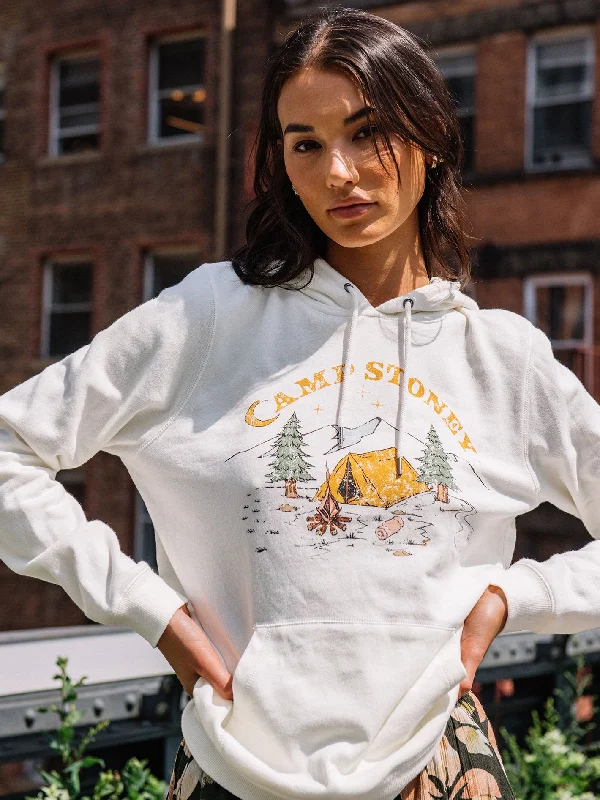 New Deal Truly Deal Camp Stoney Hoodie - Star White