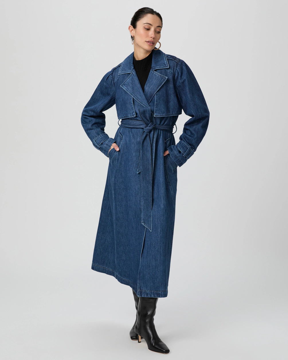 Closeout Sale Rylie Raina Denim Trench