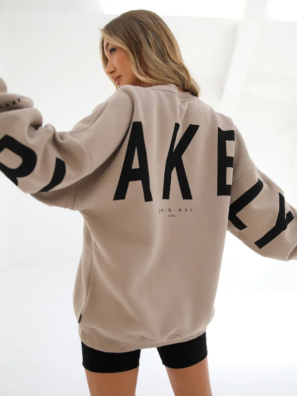 Special Offer Isabel Oversized Sweater - Tan