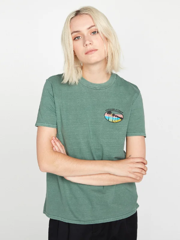 Don't Delay Lock It Up Short Sleeve Tee - Dark Pine