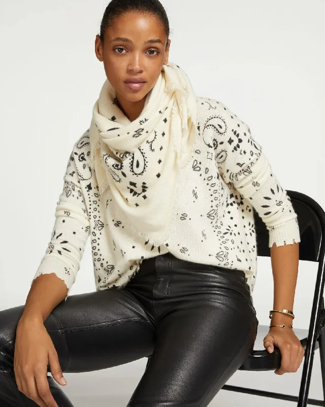 Daily Special Pullover F2500 Mela Bandana Blanc