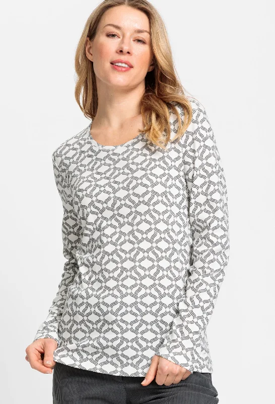 Stock Clearance Graphic Print Slim Fit Top