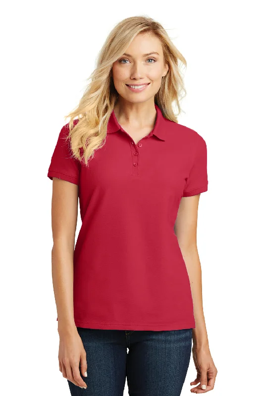 Weekend Savings Delight Port Authority Womens Core Classic Short Sleeve Polo Shirt - Rich Red