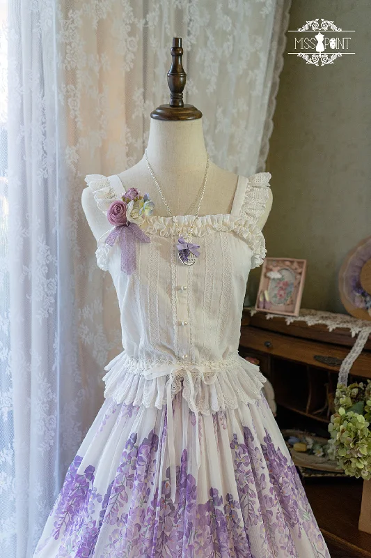 Overstock Miss Point~Midsummer Garden~Elegant Lolita Cotton Top