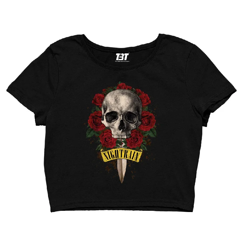 Instant Savings Guns N' Roses Crop Top - Nightrain