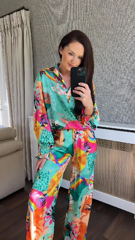 New Deals Capri top and trouser set
