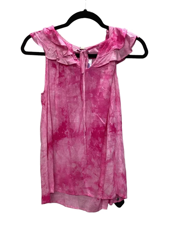 Sneak Peek Sale Pink Top Sleeveless Andree By Unit, Size M