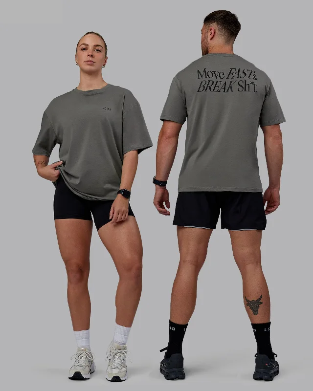 Crazy Savings Unisex VS5 FLXCotton Tee Oversize - Storm Front-Black