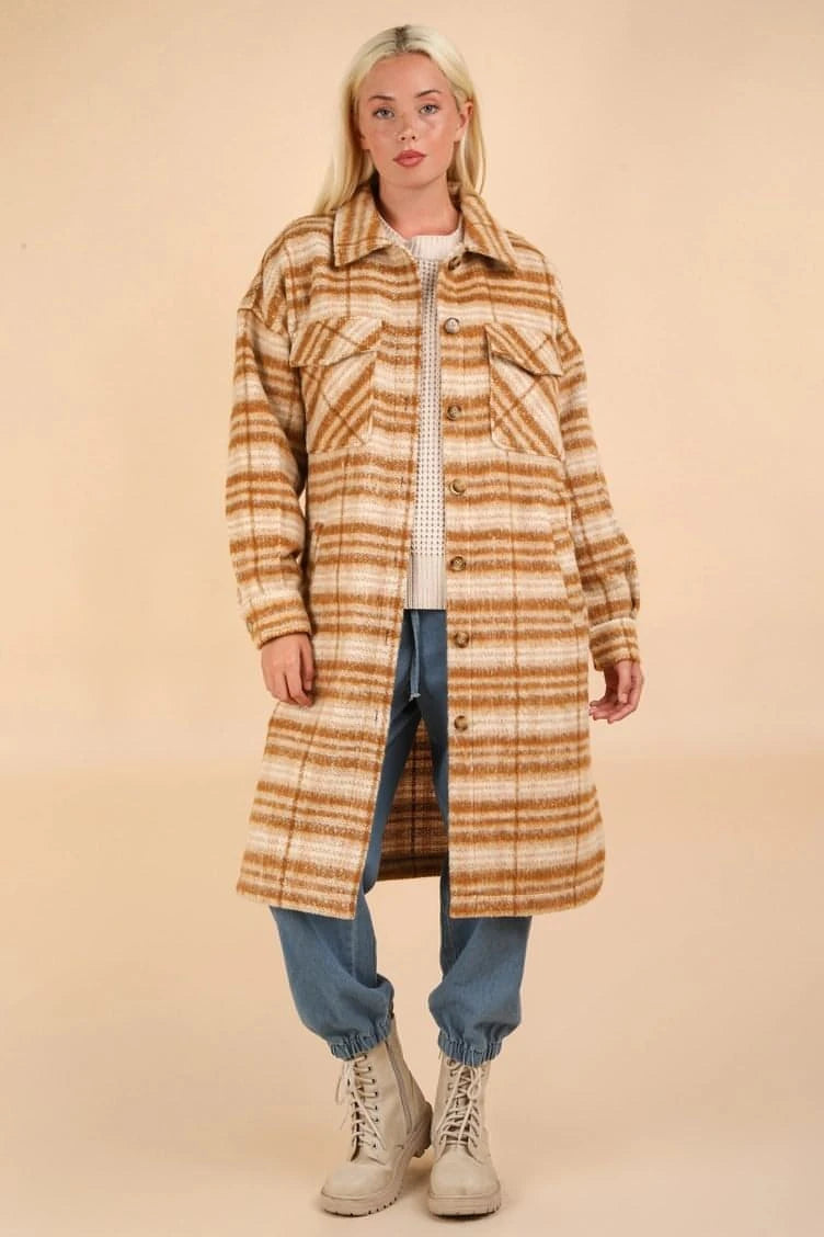 Best Seller Roxy Plaid Sherpa Jacket