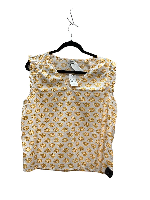 Extra Savings Orange Top Sleeveless J. Crew, Size L