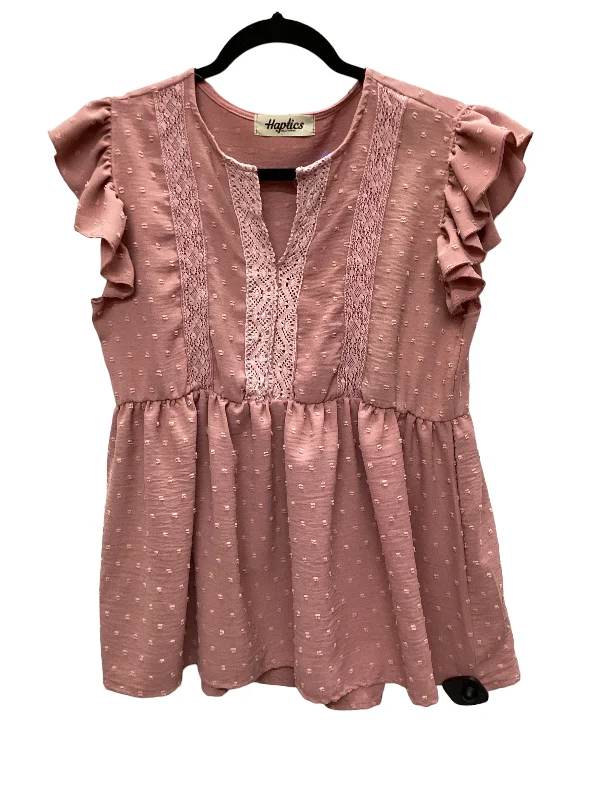 Can't Beat Pink Top Short Sleeve Haptics, Size S
