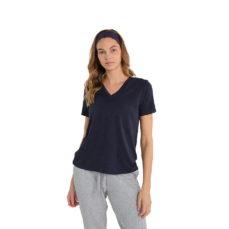 Mega Sale Tasc Womens All Day V-Neck T-Shirt - Classic Navy