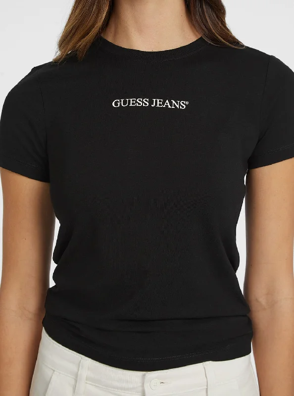 Final Offer Guess Jeans Black Short Sleeve Logo T-Shirt