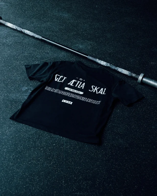 Weekend Shopping Bliss Sara GET ÆTLA SKAL Unisex FLXCotton Tee Oversize - Black-White