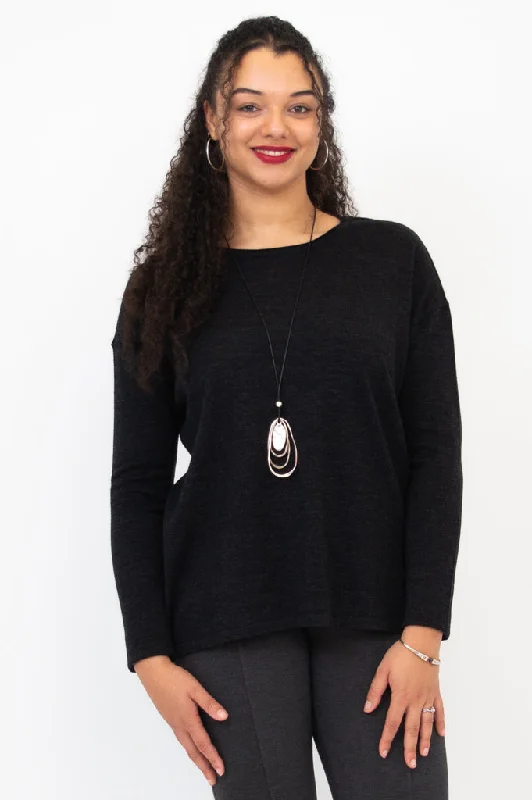 Sale Alert Matera Sweater, Charcoal, Merino Wool