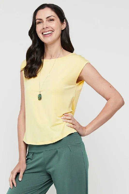 Act Fast Spade Bamboo Tee - Limoncello
