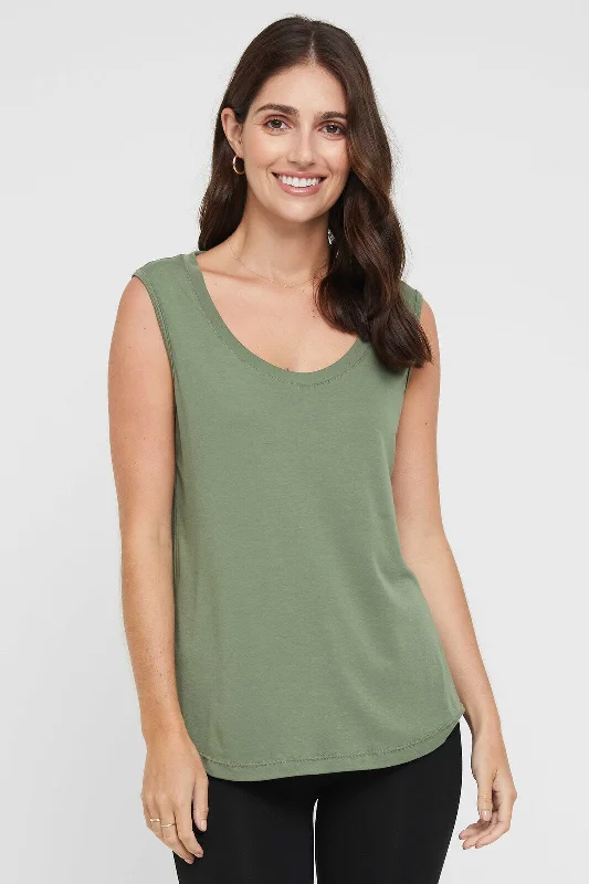 Weekend Savings Bonanza Classic Scoop Tank - Gum Leaf