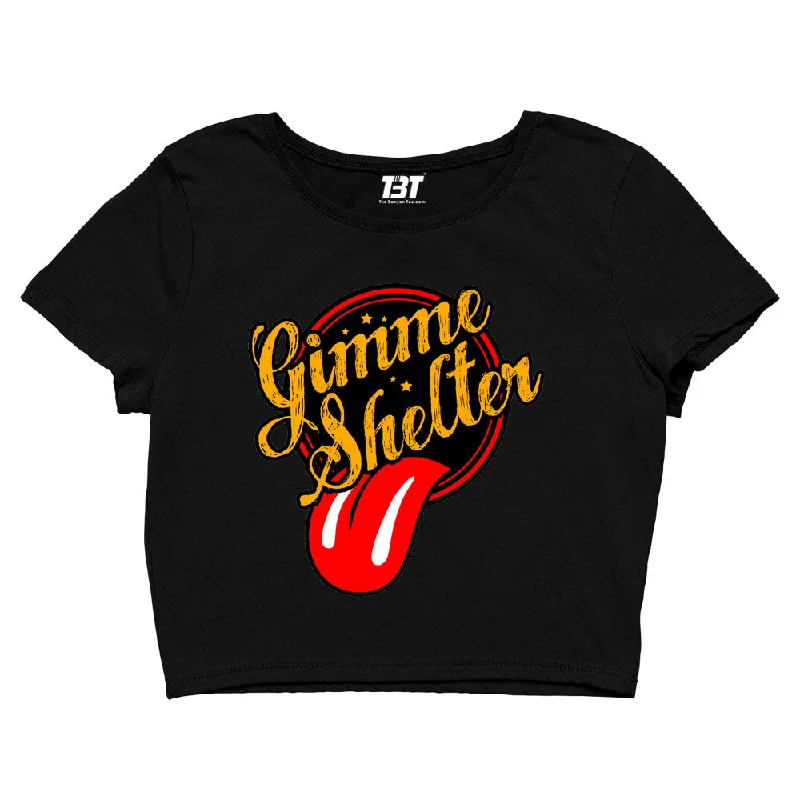 Fantastic Offers The Rolling Stones Crop Top - Gimme Shelter