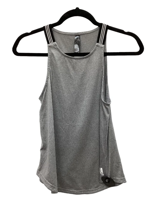 Extra Discounts Grey Athletic Tank Top Adidas, Size Xs