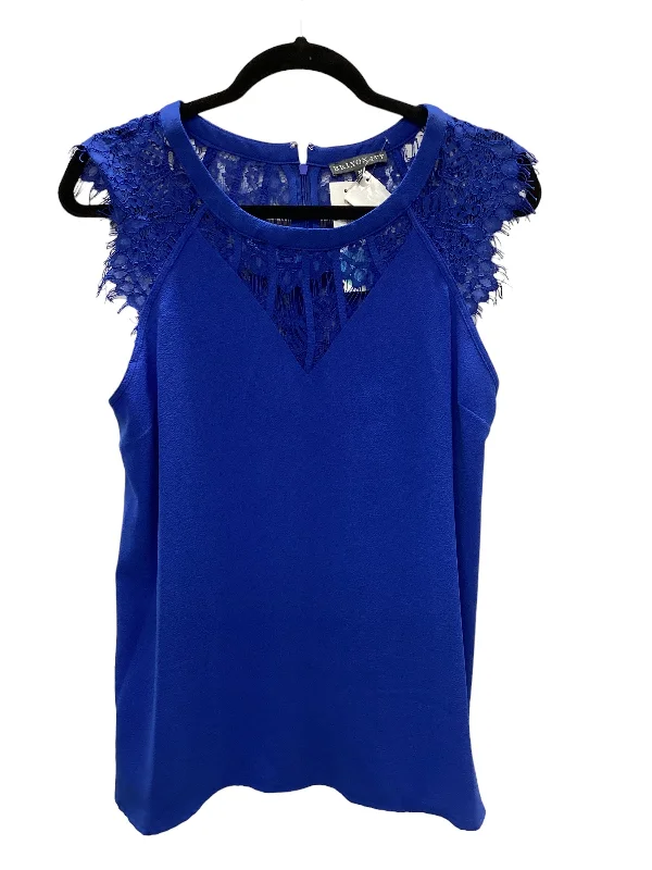 Weekend Wonders Await! Blue Top Sleeveless Brixon Ivy, Size M
