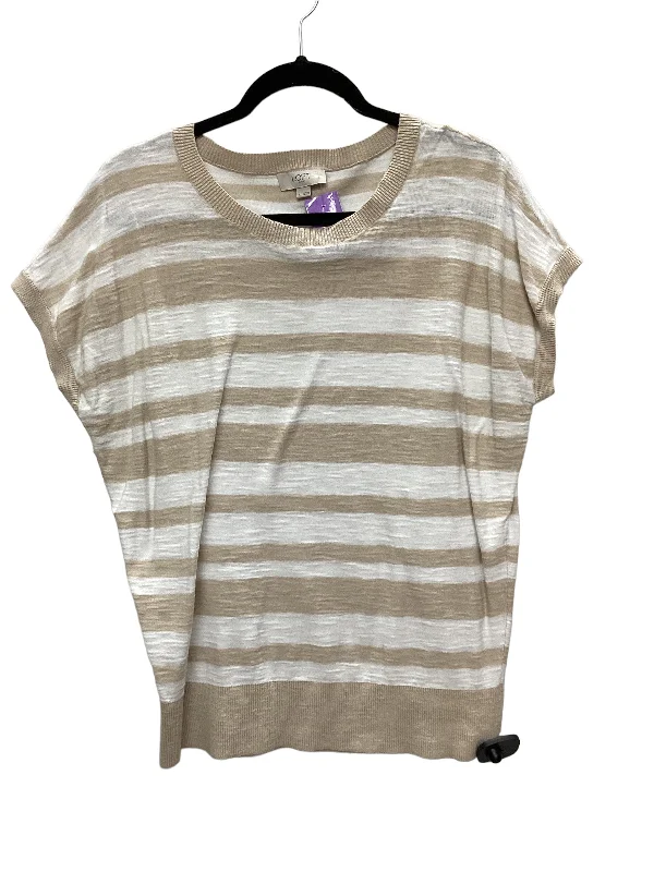 Year-End Deals Striped Pattern Top Sleeveless Loft, Size L