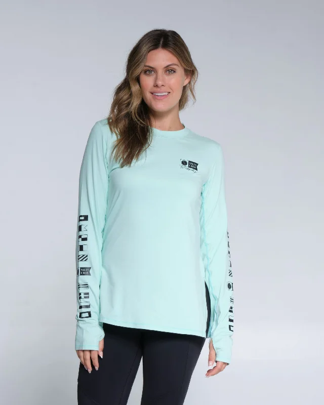 Epic Deals Thrill Seekers Crew Sunshirt - Sea Foam