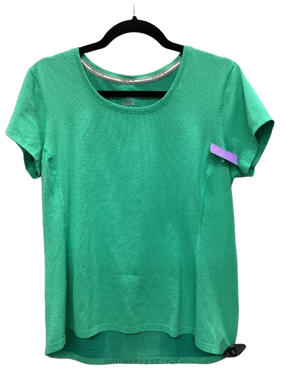Pay Less Green Athletic Top Short Sleeve Nike Apparel, Size L