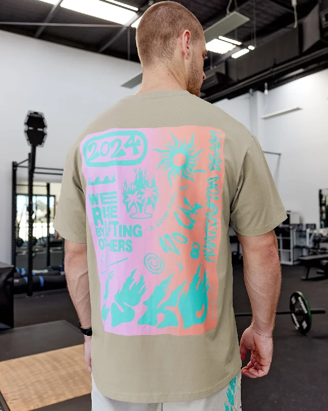 Weekend Savings Sensation Unisex So Cal 24 FLXCotton Tee Oversize - Sustained Grey-Atlantis Weekend Savings Sensation Unisex So Cal 24 FLXCotton Tee Oversize - Sustained Grey-Atlantis