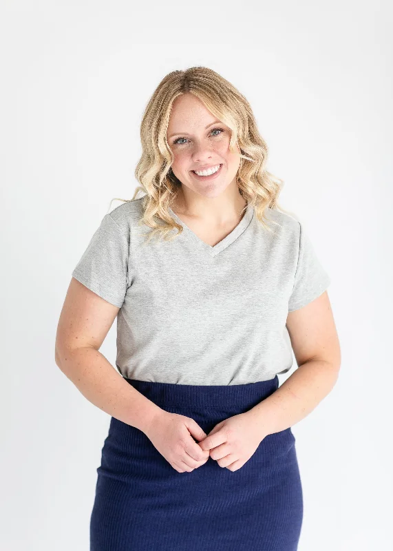 Savings Galore Essential Basic V-Neck Tee - FINAL SALE