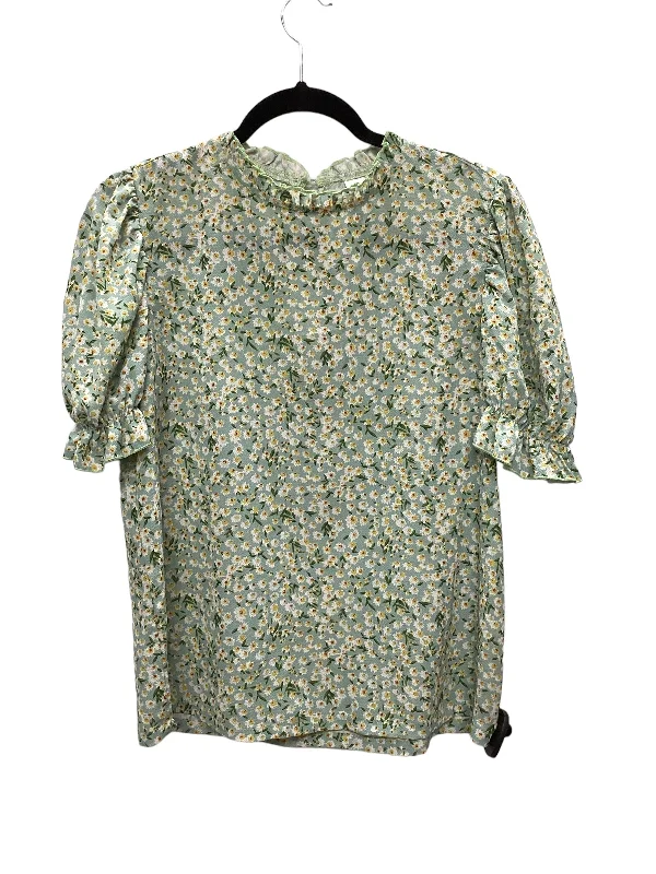 Crazy Deal Green Top Short Sleeve H&m, Size M