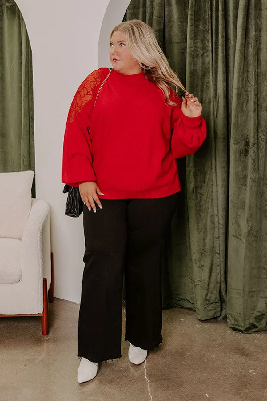Unbeatable Prices Bordeaux Bliss Knit Sweater Curves