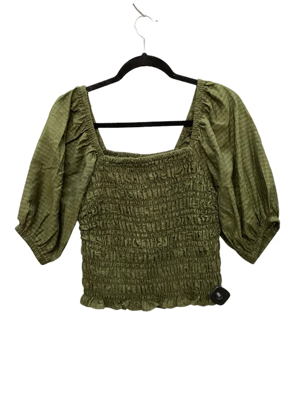 Sale Alert Green Top Short Sleeve Old Navy, Size S