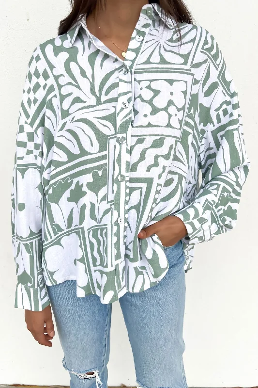 Savings Galore Jodi Shirt Sage Rodeo