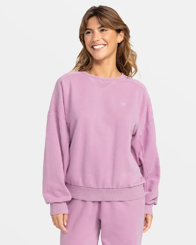 Overstock Sale Roxy Oasis Haze Sweatshirt-Mauve Orchid