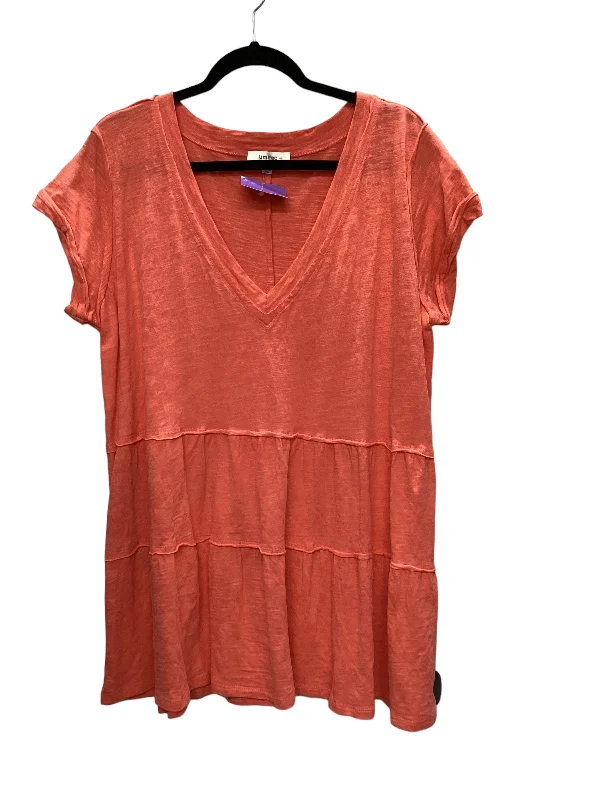 Discount Mania Coral Top Short Sleeve Umgee, Size Xl