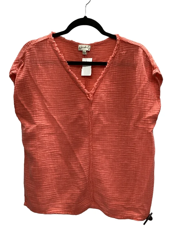 Hurry Up Peach Top Short Sleeve Wonderly, Size L