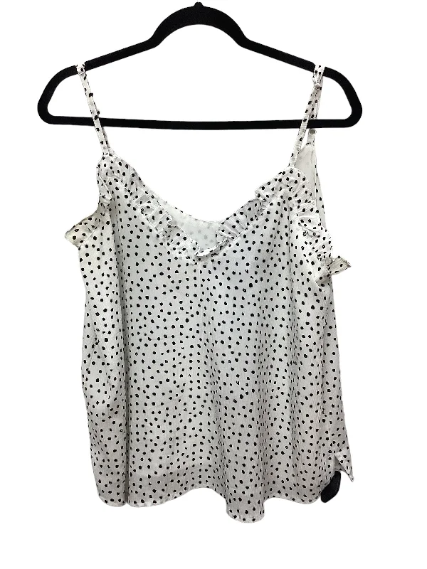 Discount Deals Polkadot Pattern Top Sleeveless Wishlist, Size L