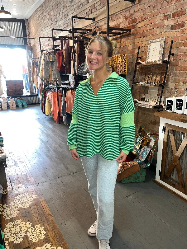 Unbeatable Prices The Stripe Granny Smith Top