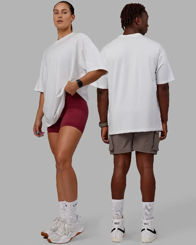 Deal Zone Unisex Deluxe PimaFLX Tee Oversize - White