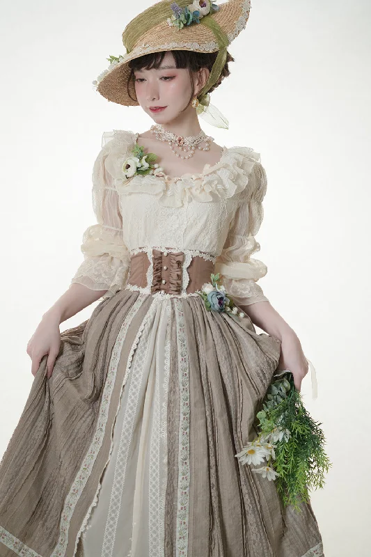 Price Smash Miss Point~The Sally Gardens~Lotus Root Sleeve Lolita Blouse