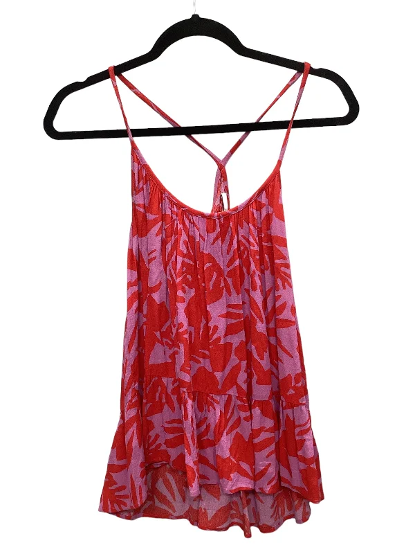 Weekend Specials to Enjoy Pink Top Sleeveless Loft, Size M