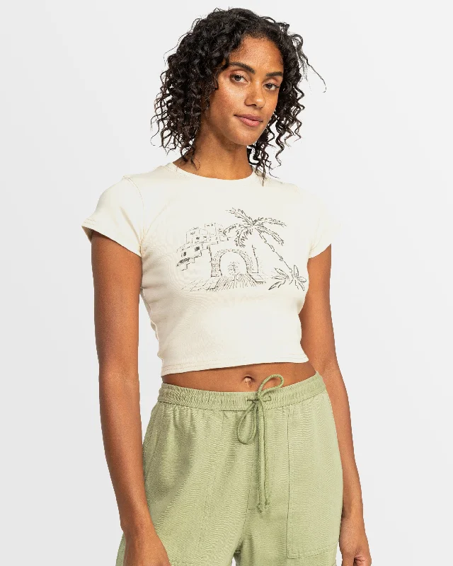 Special Savings Womens Roxy All Day Short Sleeve T-Shirt