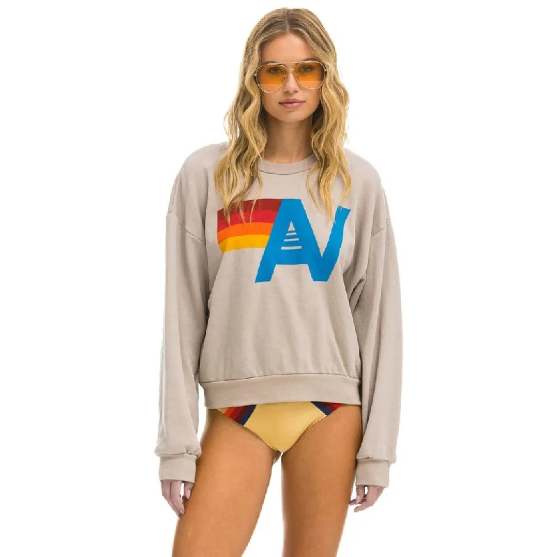 Weekend Special Logo Relaxed Crew Sweatshirt (Sand)