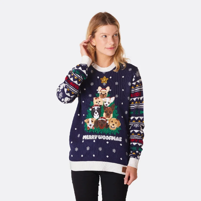 Weekend Special Merry Woofmas Weihnachtspullover Damen