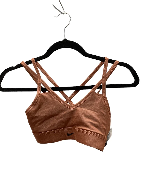 Blowout Deals Brown Athletic Bra Nike Apparel, Size Xs