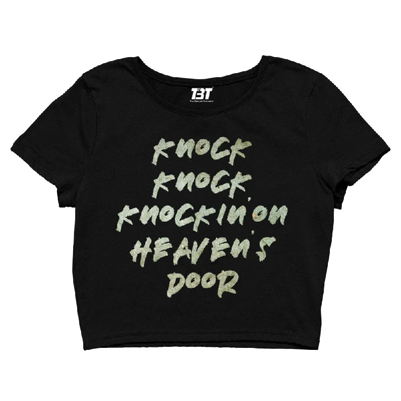 Savings Alert Guns N' Roses Crop Top - Knockin' On Heaven's Door