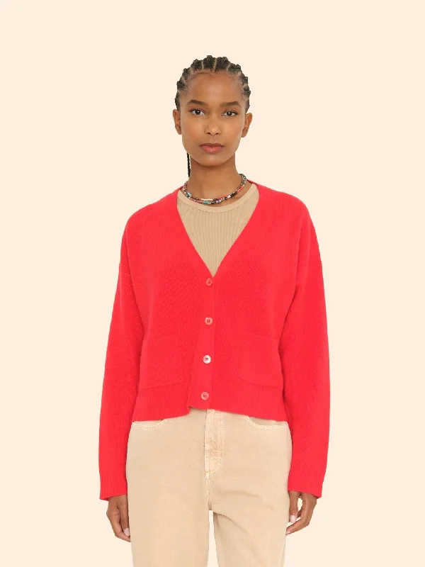 Can't Resist Cardigan X9mrs002 Trudie Cardigan Red-Robin