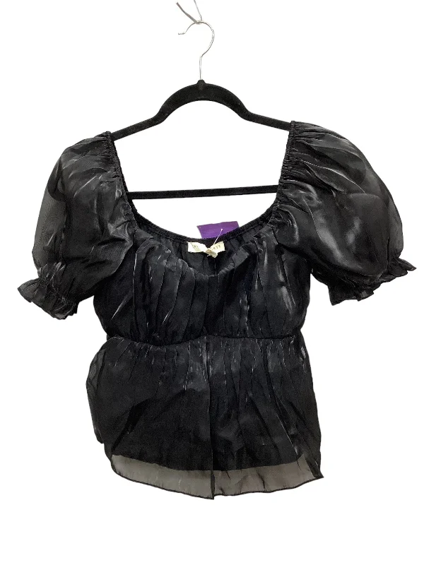 Weekend Specials You Can't Miss Black Top Short Sleeve Clothes Mentor, Size M
