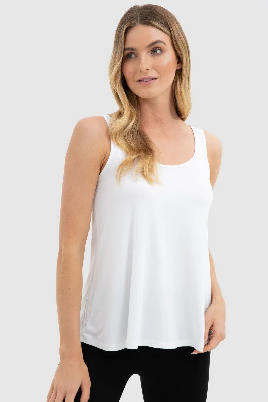 Sale Event Relaxed Bamboo Singlet - White